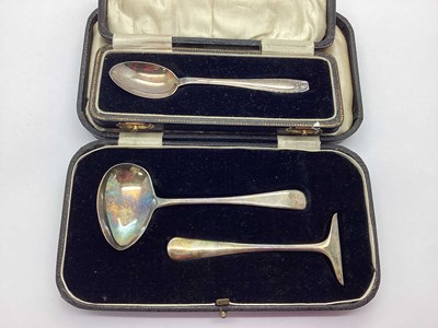 Lot 29 - A Hallmarked Silver Baby's Pusher and Spoon,...