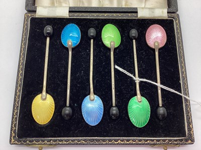 Lot 20 - A Set of Six Hallmarked Silver Harlequin...