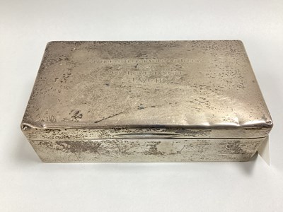 Lot 14 - A Part Hallmarked Silver Rectangular Cigarette...