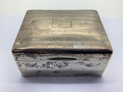 Lot 7 - A Hallmarked Silver Cigarette Box, Walker &...