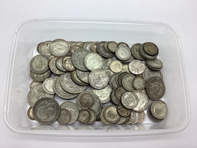 Lot 96 - GB Pre 1947 Silver Coins, Half Crowns, Florins,...