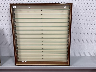 Lot 533 - A Good Quality Glass Fronted Wall Mounted...