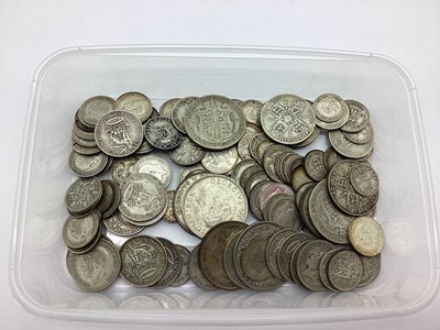 Lot 94 - GB Pre 1947 Silver Coins, Half Crowns, Florins,...