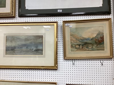 Lot 1537 - Frederick Barry, Busy Shipping Scene with...
