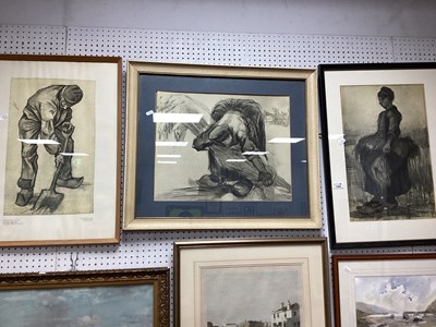 Lot 1506 - After Vincent Van Gogh Monochrome Prints...