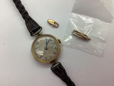 Lot 289 - A 9ct Gold Cased Art Deco Style Wristwatch,...
