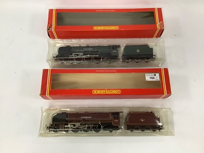 Lot 760 - Two boxed Hornby 00 gauge "Coronation" class...