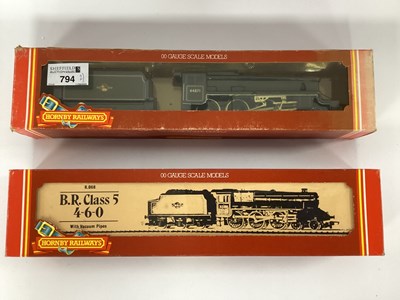 Lot 794 - Two boxed Hornby 00 gauge BR "Black Five"...