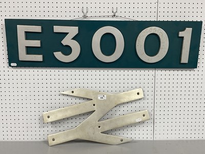 Lot 306 - Railwayana - A British Rail aluminium double...