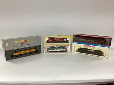 Lot 582 - Five 'HO' Gauge U.S.A. Outline Boxed...