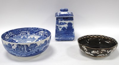 Lot 1208 - Copeland Spode's Italian Blue and White Fruit...