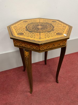 Lot 1607 - Sorrento Style Musical Table with octagonal...