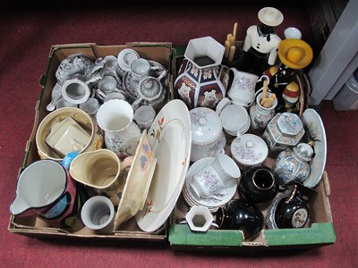 Lot 1045 - Royal Standard Teaset, figural spirit bottles,...