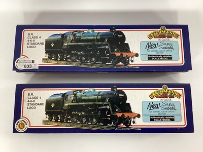 Lot 833 - Two boxed Bachmann 00 gauge BR standard 4MT...