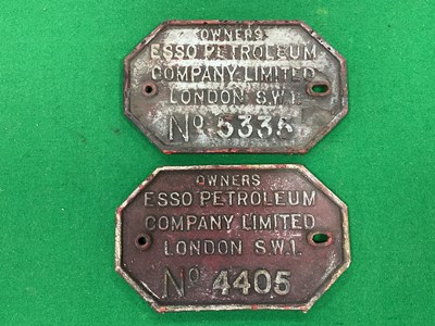 Lot 305 - Railwayana - Two Cast Iron Railway Owners...