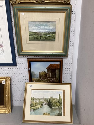 Lot 1511 - Alan Taylor, Countryside Scene Watercolour...