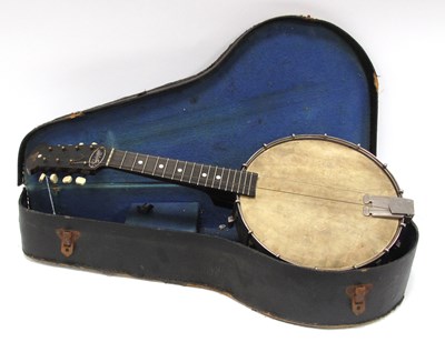 Lot 1391 - Savana Banjo, British-made, with an engraved...