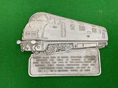Lot 304 - Railwayana - A Limited Edition Cast Aluminium...