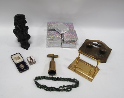 Lot 1424 - Geschutzt Brass Desk Stand circa 1920s...
