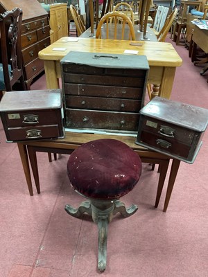 Lot 1616 - XIX Century Mahogany Table Top Chest, with two...