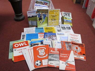 Lot 350 - Friendlies and Testimonial Football Programmes,...