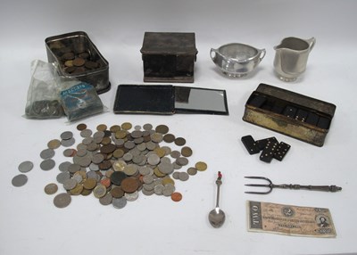 Lot 1443 - Coinage, toasting fork, golfing spoon, plated...