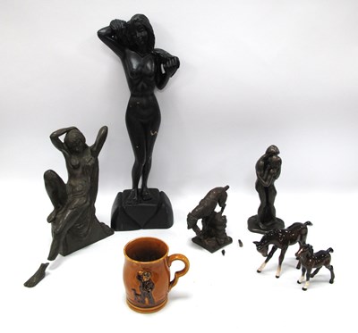 Lot 1413 - Jayflor Philippines Carved Wooden Female Nude...