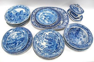 Lot 1197 - A Collection of XIX Century Blue and White...
