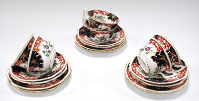 Lot 1224 - XIX Century Porcelain Imari Teaware, in cobalt...