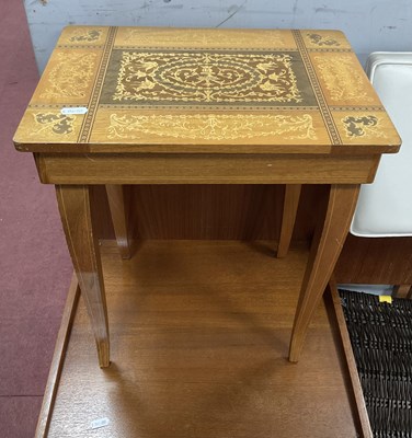 Lot 1631 - Sorrento, musical table with rounded corners...