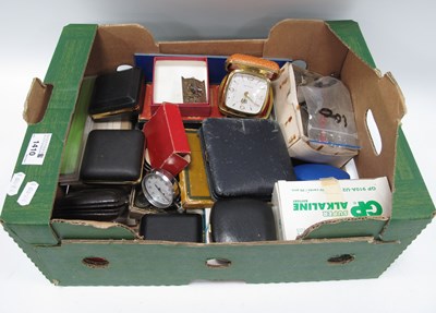Lot 1410 - Clock Pointers other watch parts, travelling...