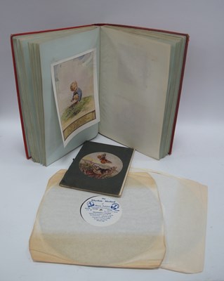 Lot 1404 - Scrapbook of Prints, mainly children's themed,...