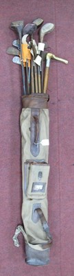 Lot 1396 - Five Hickory Shafted Golf Clubs, including...