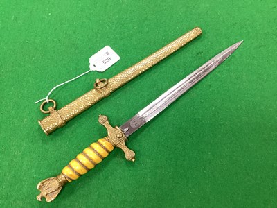 Lot 529 - WWII Third Reich Kriegsmarine Dress Dagger...