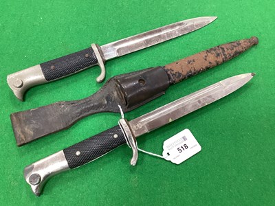 Lot 518 - WWI German K98 Parade Bayonet, Scabbard and...