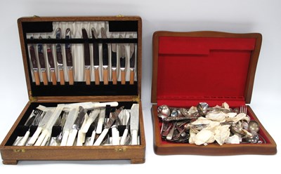 Lot 1296 - Two Canteens of Various Cutlery (2).