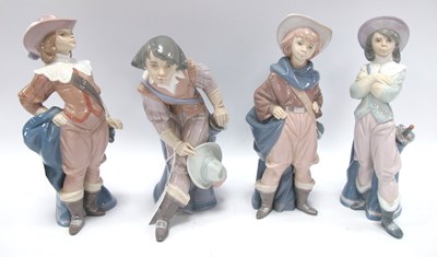 Lot 1198 - Lladro Set of Four Spanish Musketeers, 6118 to...