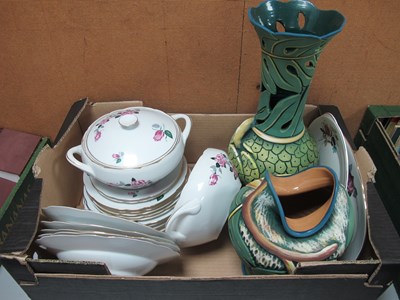 Lot 1064 - Wassi Art Jamaica Pottery Vases 42cm and 24cm...