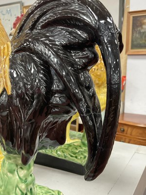 Lot 1472 - Bordallo Pinheiro two Large Majolica style...