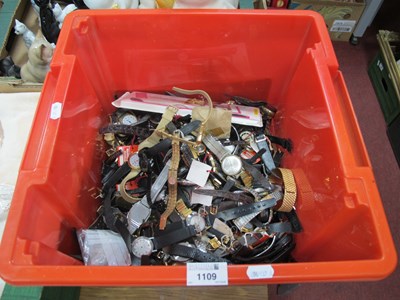 Lot 1109 - Spares or Repairs; Assorted Wristwatch Parts :-...