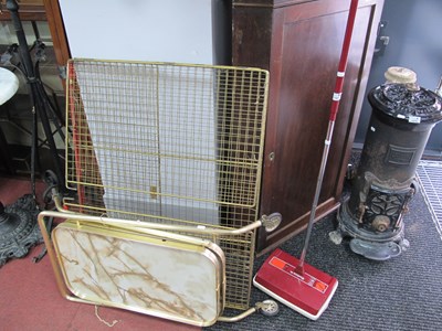 Lot 1151 - Folding Fire Guard, Ewbank Carpet Cleaner,...