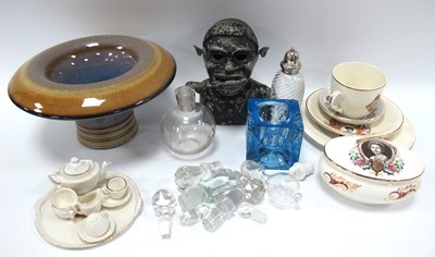 Lot 1168 - Denby Fanned Vase, doll's tea set,...