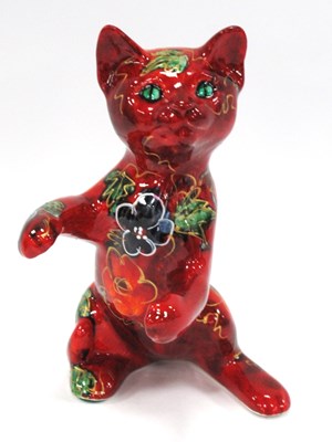Lot 1284 - Anita Harris Model of a Cute Playful Kitten,...
