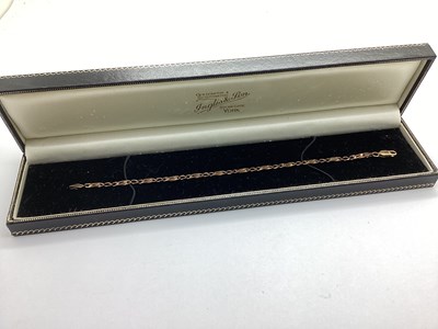 Lot 124 - A 9ct Gold Fancy Link Bracelet, approximately...