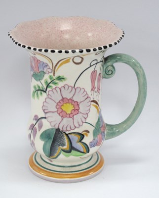 Lot 1242 - Albert Dean Floral Fantasy Ware Art Deco Vase,...