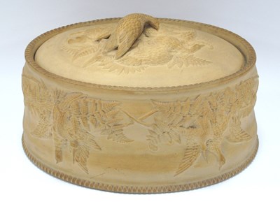 Lot 1219 - A XIX Century Terracotta Game Pie Dish and...