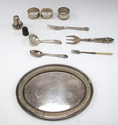 Lot 1337 - Three Hallmarked Silver Napkin Rings,...