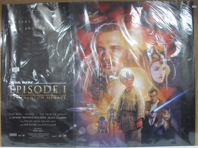 Lot 1014 - Star Wars Episode I Quad Size Poster Starring...