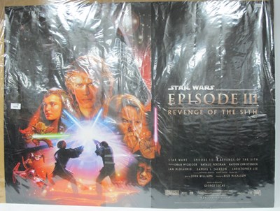 Lot 1015 - Star Wars Episode III Quad Size Poster,...