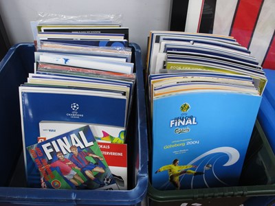 Lot 381 - European & World Cup Final Football Programmes,...